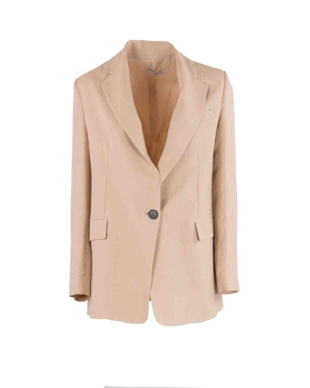 Shop ANTONELLI  Jacket: Antonelli "Falco" linen blend jacket
Single-breasted button closure.
Lapel collar.
Two front pockets with flap.
Composition: 73% viscose, 23% linen
Made in Italy.. FALCO L3470 935-110